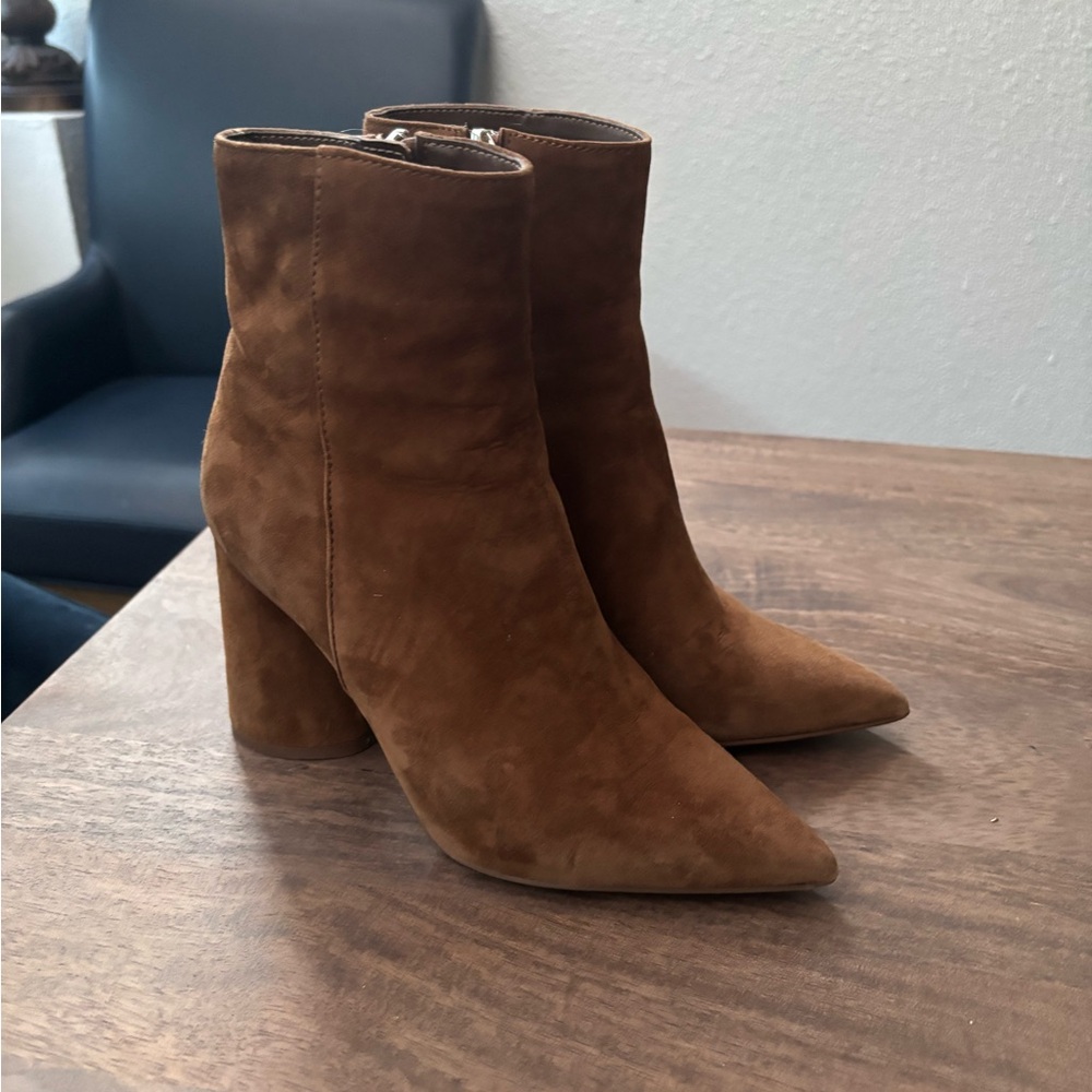 Steve Madden Brown Suede Ankle Boots